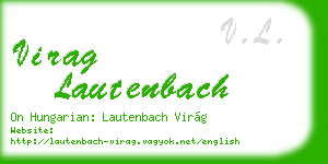 virag lautenbach business card